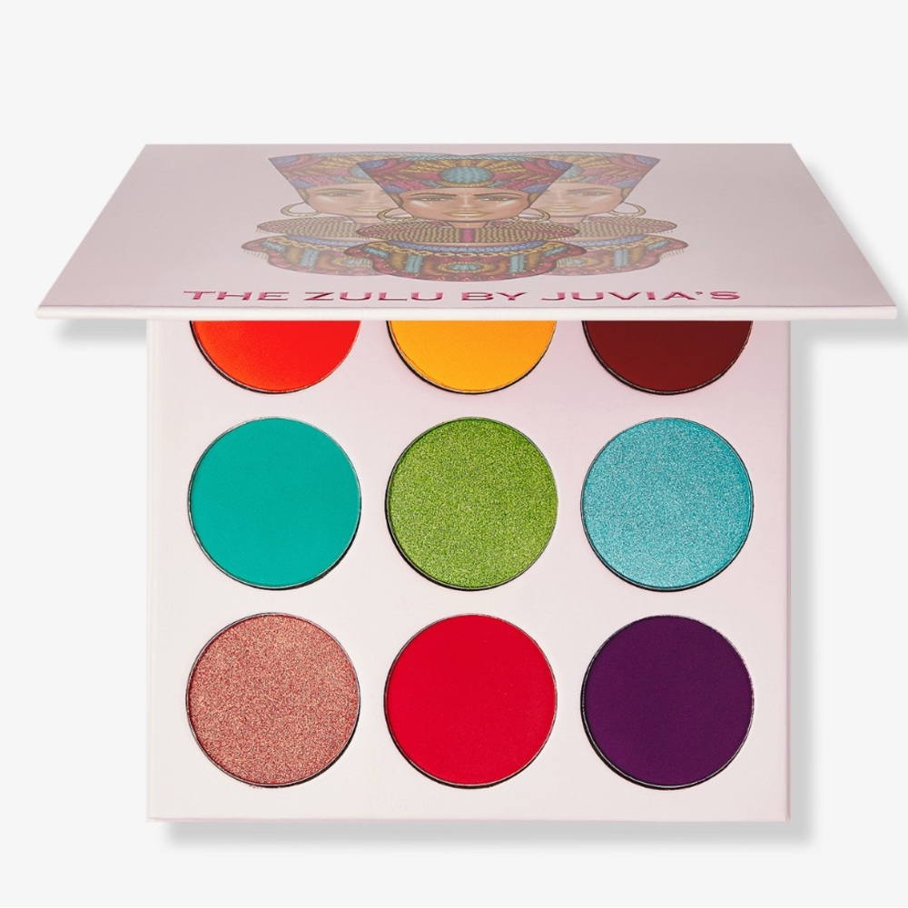 Juvia's Place Vibrant Red and Yellow Eyeshadow Palette